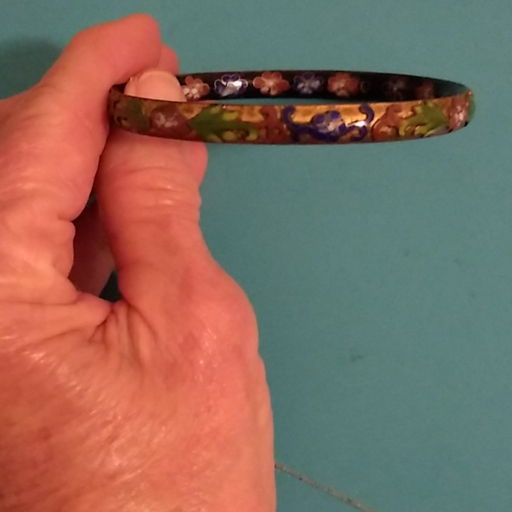 Cloisonne Bangle Bracelet